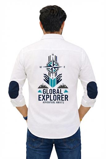 Print pattern Global explorer shirt