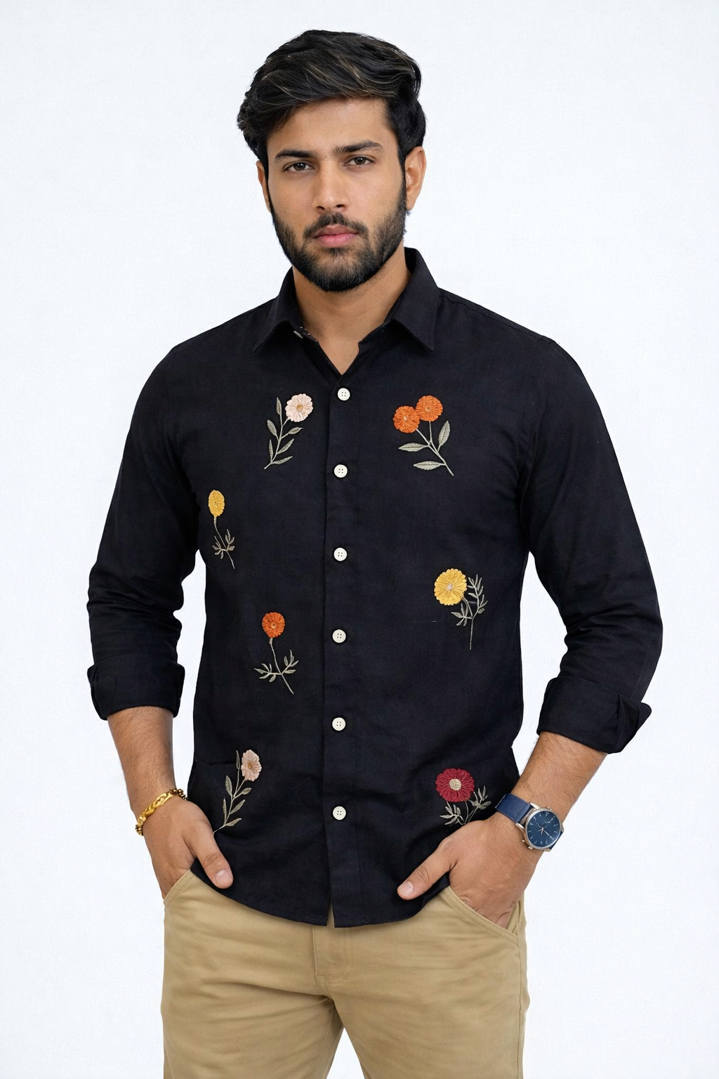 embroidery shirt men’s
 1190
